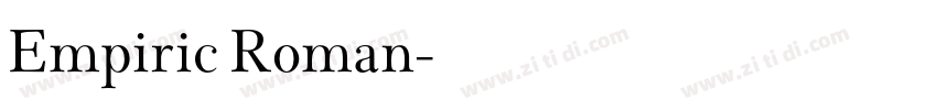 Empiric Roman字体转换